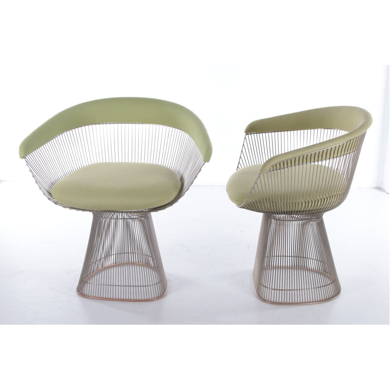 Pair of vintage armchairs by Warren Platner for knoll, 1966