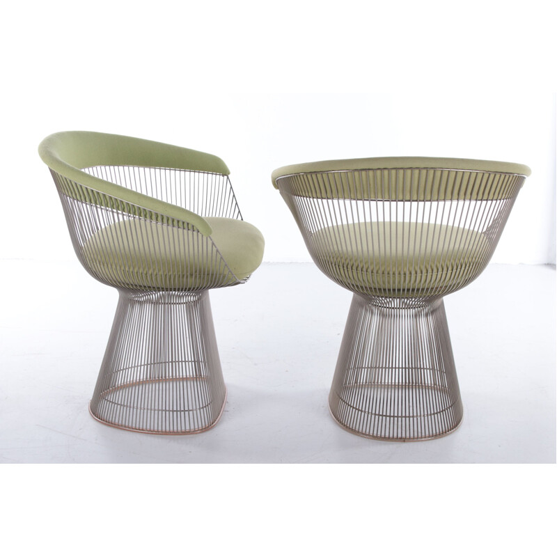 Pair of vintage armchairs by Warren Platner for knoll, 1966