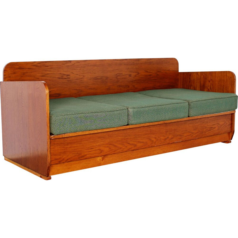 Mid century folding sofa by Jindřich Halabala