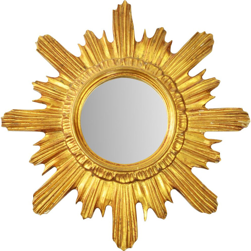 Mid century sunburst mirror, Italy 1960s
