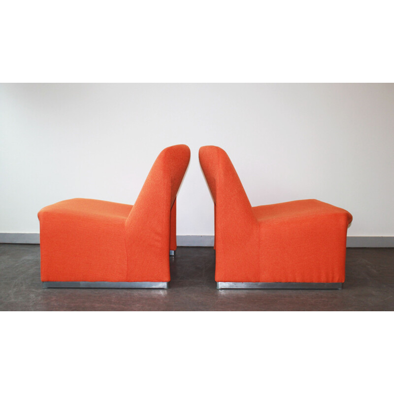Pair of vintage Alky armchairs by Giancarlo Piretti for Castelli, 1969s