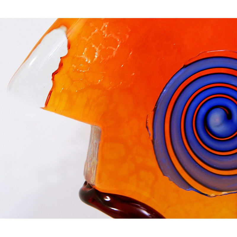 Vintage Murano glass sculpture by Mario Badioli, 2000s