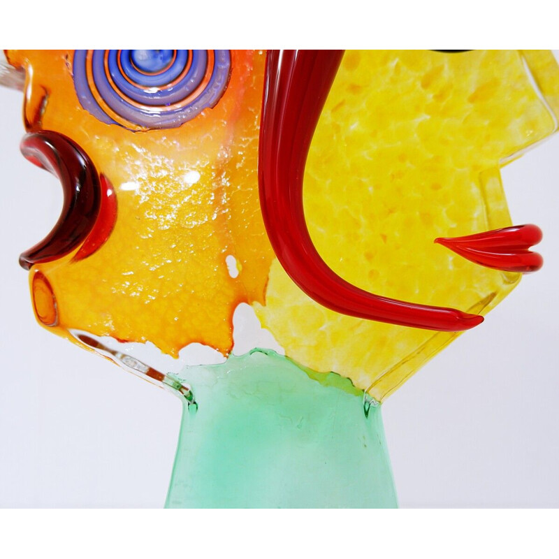 Vintage Murano glass sculpture by Mario Badioli, 2000s