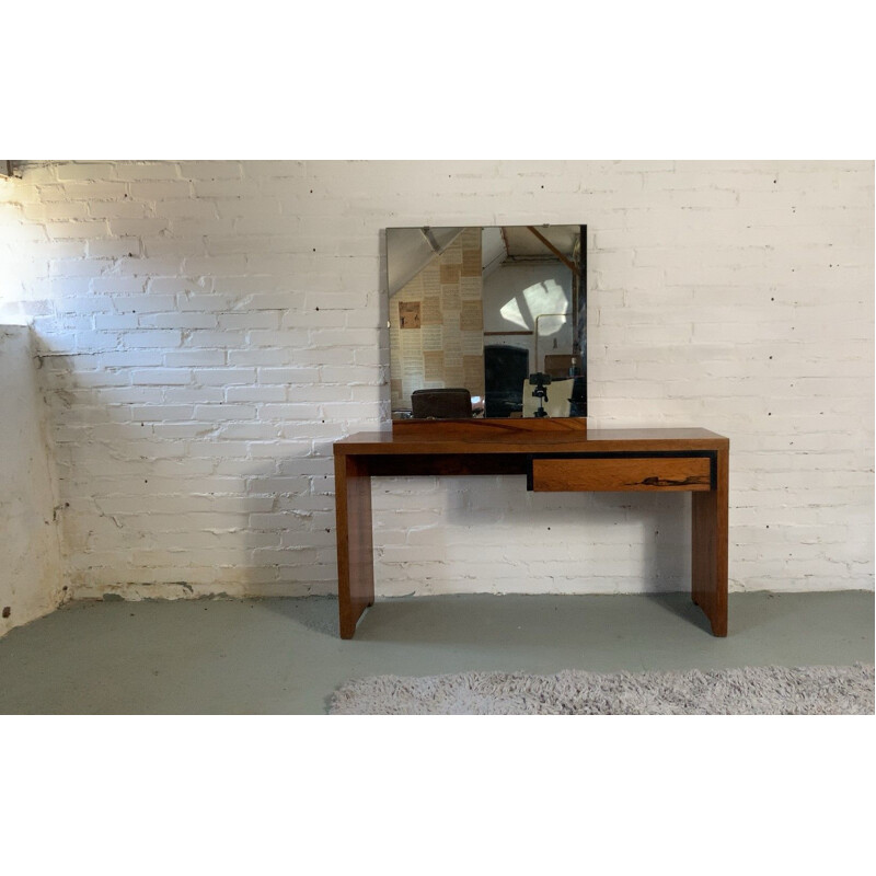 Mid century modernist rosewood dressing table, France 1930s