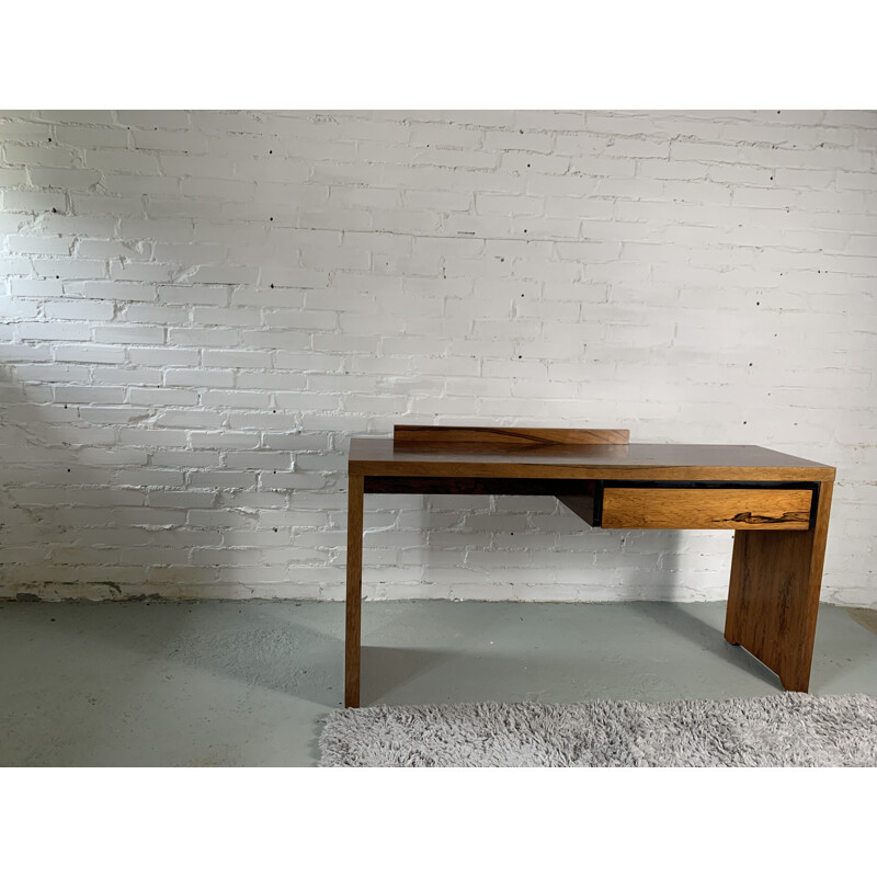 Mid century modernist rosewood dressing table, France 1930s