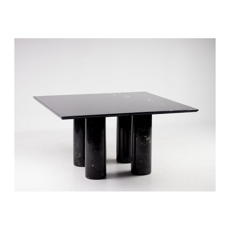 Il Colonnato" vintage salontafel in zwart marmer van Mario Bellini voor Cassina, 1970