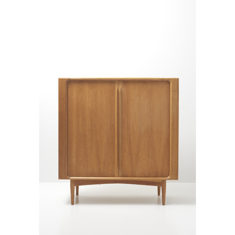 Mid century high sideboard in oak by Bernhard Pedersen & Son, Denmark 1960s