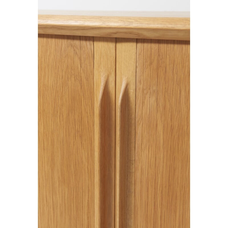 Mid century high sideboard in oak by Bernhard Pedersen & Son, Denmark 1960s