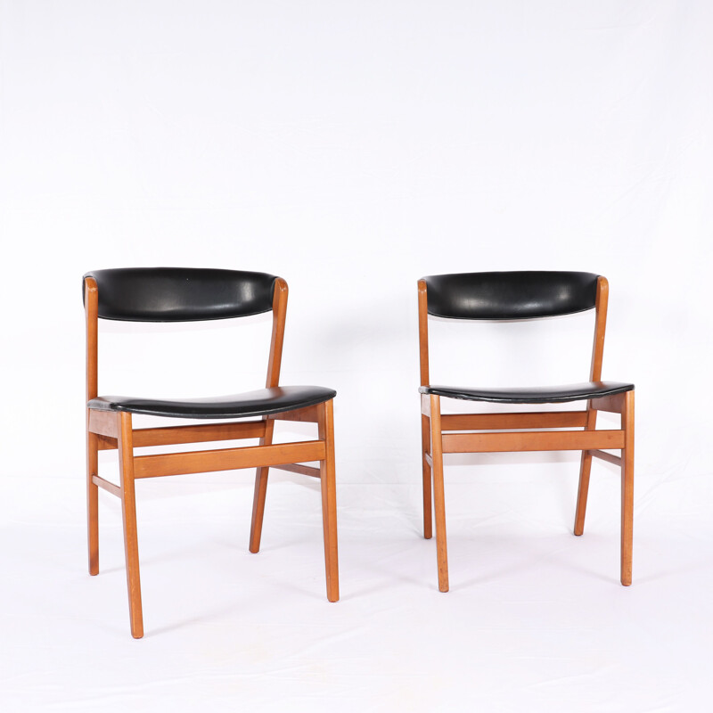 Pair of vintage teak chairs, Denmark 1960