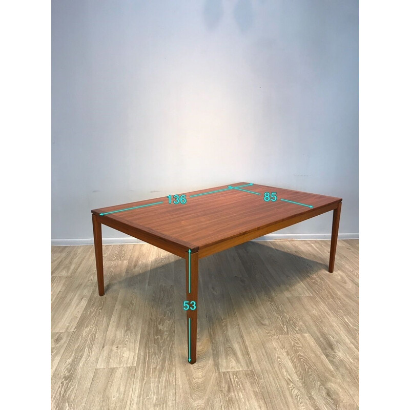 Mid century rosewood signed coffee table, Denmark 1960s