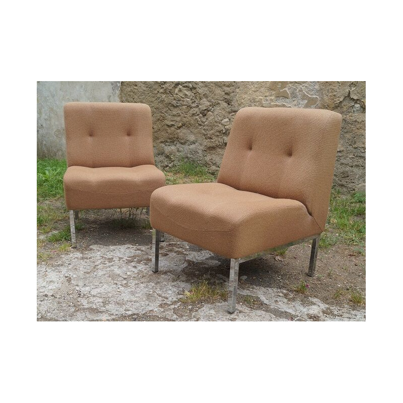 Paire de fauteuil chauffeuse vintage, 1960