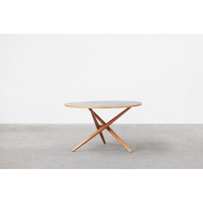 Table à manger vintage ronde Mod. Table Ess-Tee de Jurg Bally pour Wohnhilfe, Suisse 1951