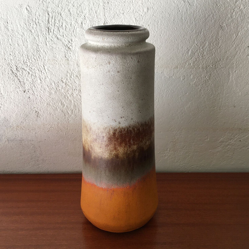 Vintage ceramic vase Fat Lava, Germany 1960s