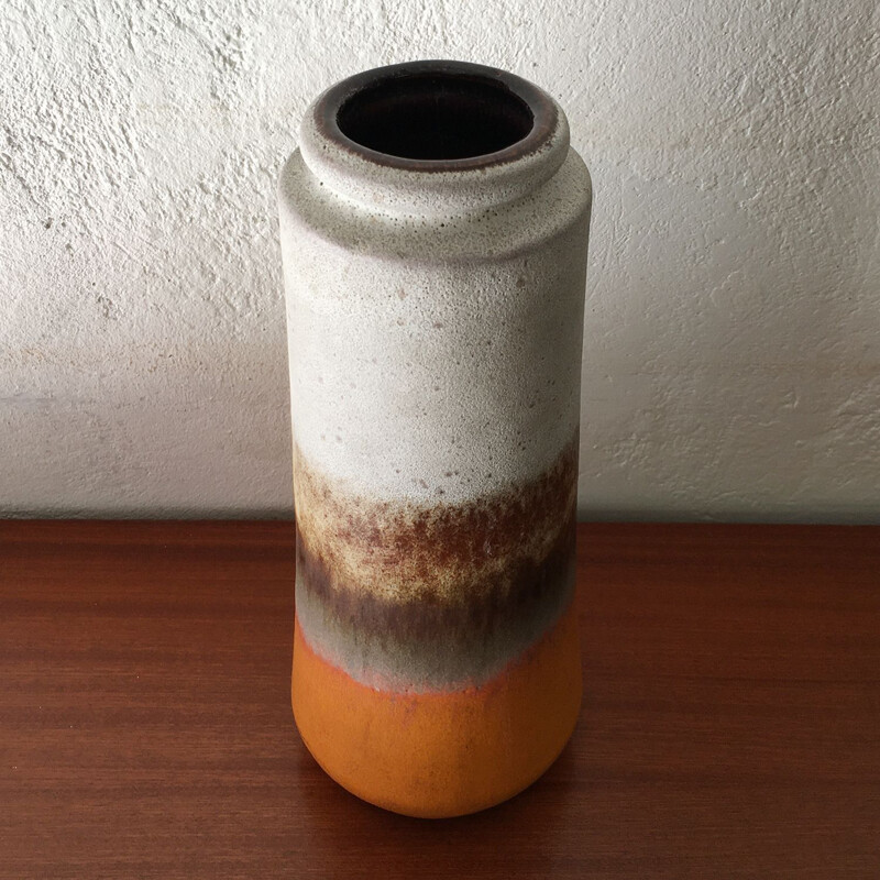 Vase vintage en céramique Fat Lava, Germany 1960