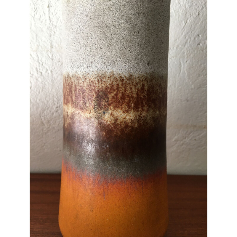 Vintage ceramic vase Fat Lava, Germany 1960s