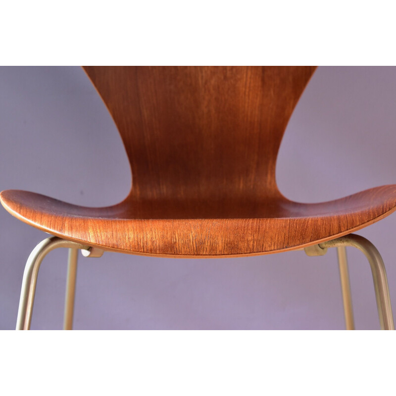 Chaise vintage 3107 par Arne Jacobsen pour Fritz Hansen, Danemark 1960
