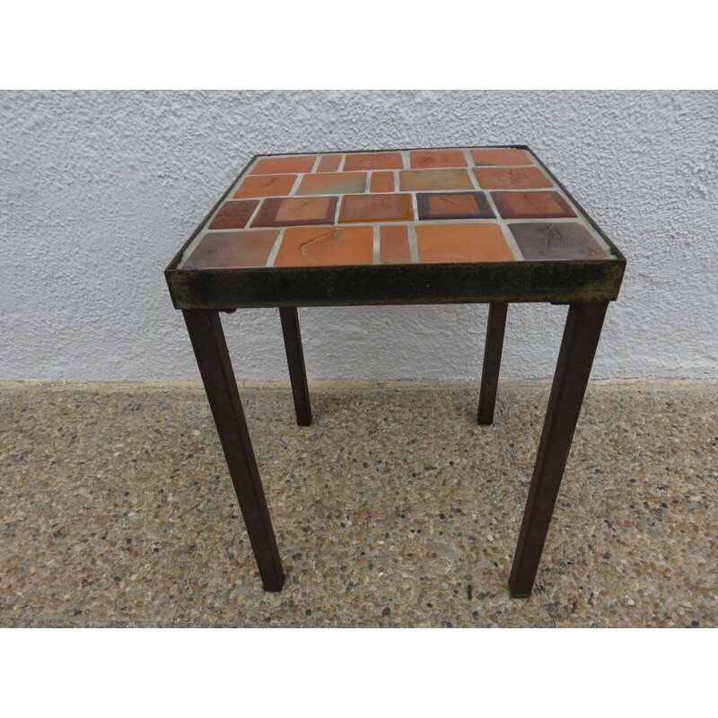 Table vintage de Roger Capron Vallauris, France 1950