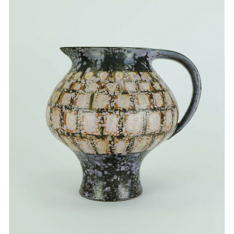 Vase vintage cruche par Eva Fritz Lindner pour Majolika Karlsruhe, 1960