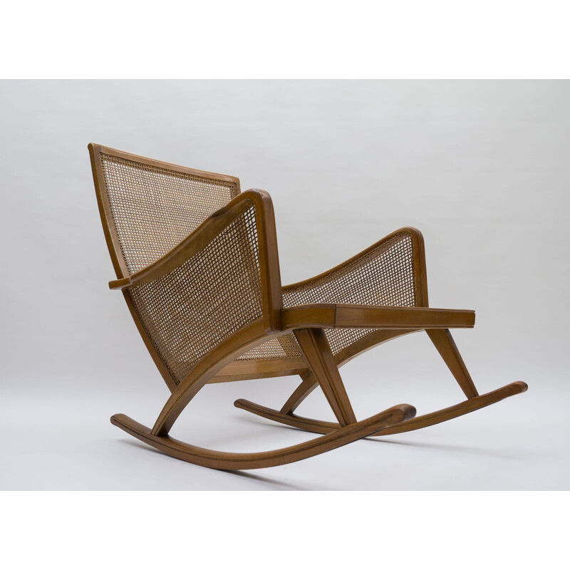 Chaise à bascule vintage, 1950