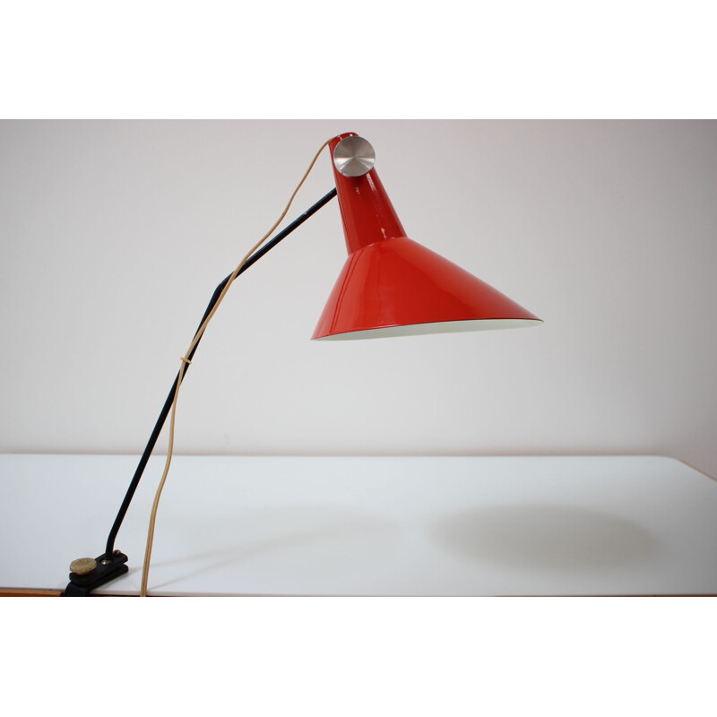 Vintage lamp in lacquered metal by Josef Hurka for Kovona, Czechoslovakia 1960