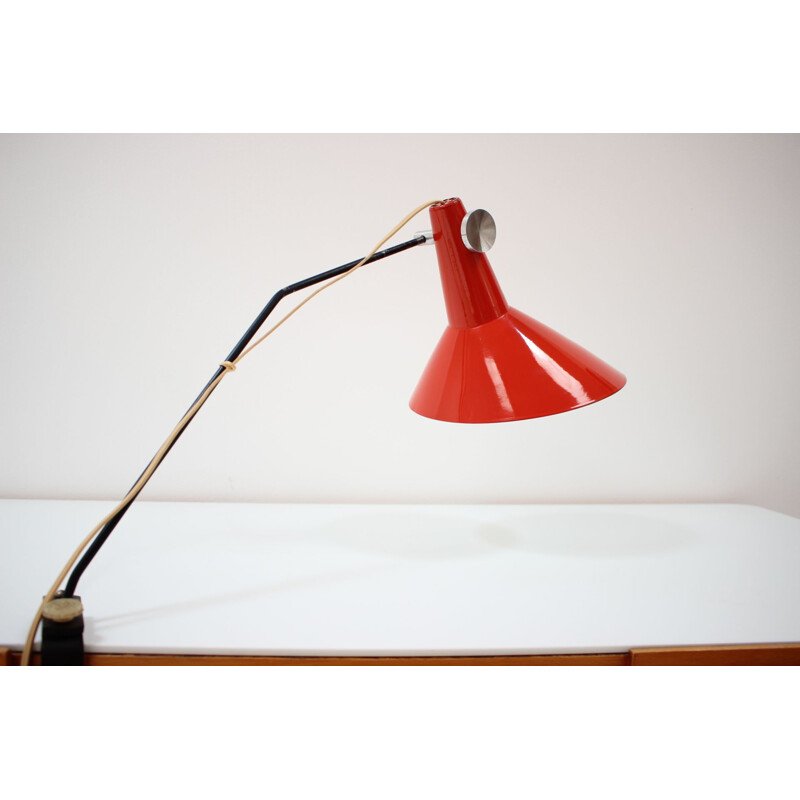 Vintage lamp in lacquered metal by Josef Hurka for Kovona, Czechoslovakia 1960