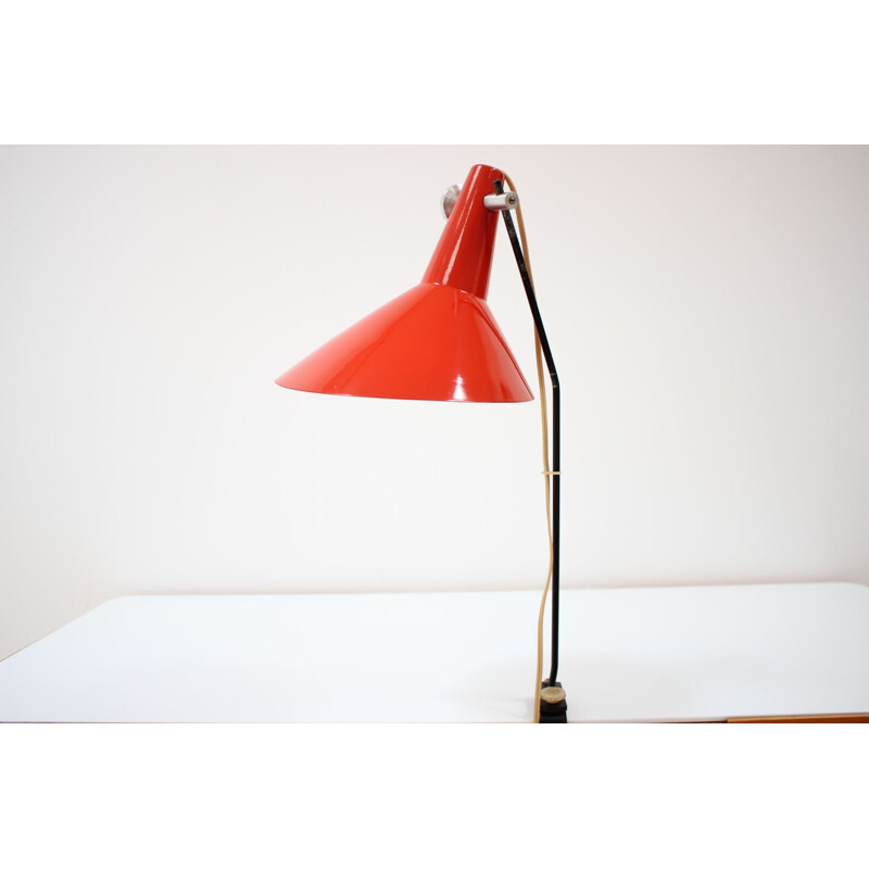 Vintage lamp in lacquered metal by Josef Hurka for Kovona, Czechoslovakia 1960