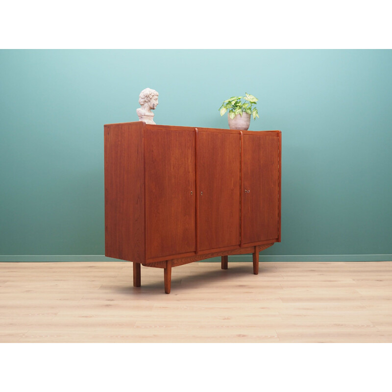 Vintage teak highboard, Denmark 1960s