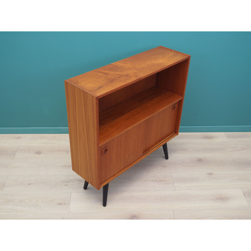 Vintage teak bookcase, Denmark 1970s