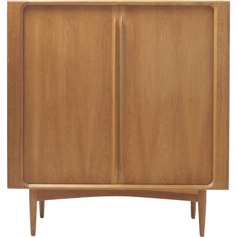 Mid century high sideboard in oak by Bernhard Pedersen & Son, Denmark 1960s