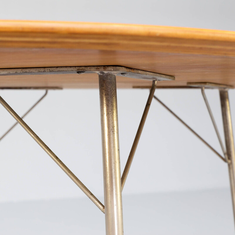Vintage arne model 3600 dining table by Jacobsen for Fritz Hansen, 1950s