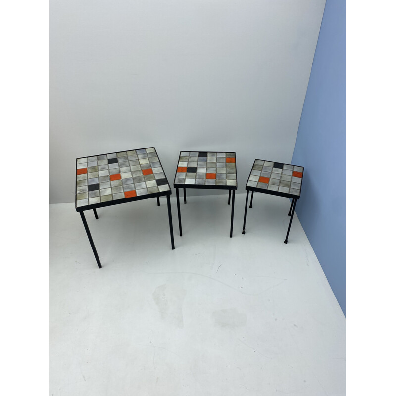 3 Vintage nesting tables by Mado Jolain