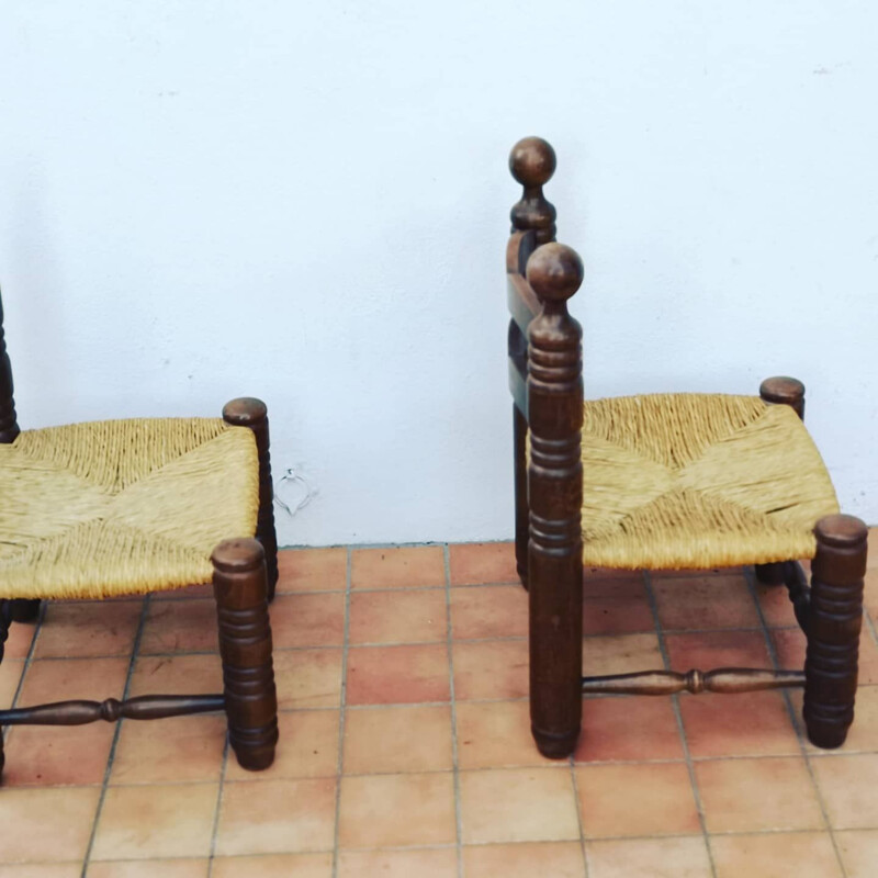 Coppia di sedie vintage di charles Dudouyt