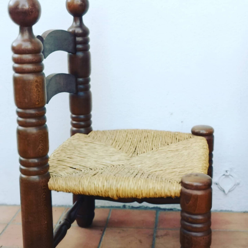 Paire de chaises d'appoint vintage de charles Dudouyt