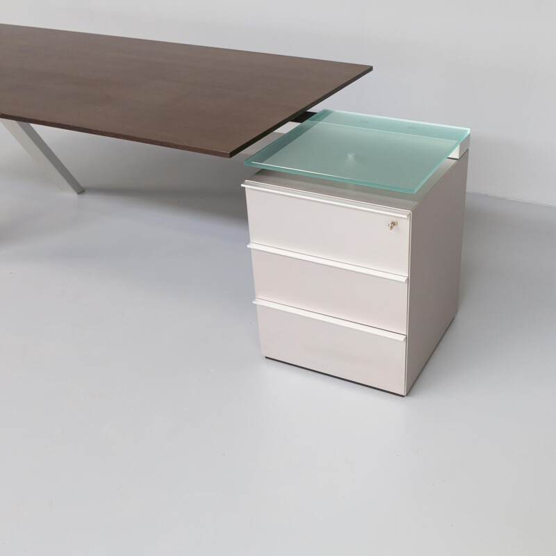 Vintage writing desk by Wolfgang C.R. Mezger for Walter Knoll