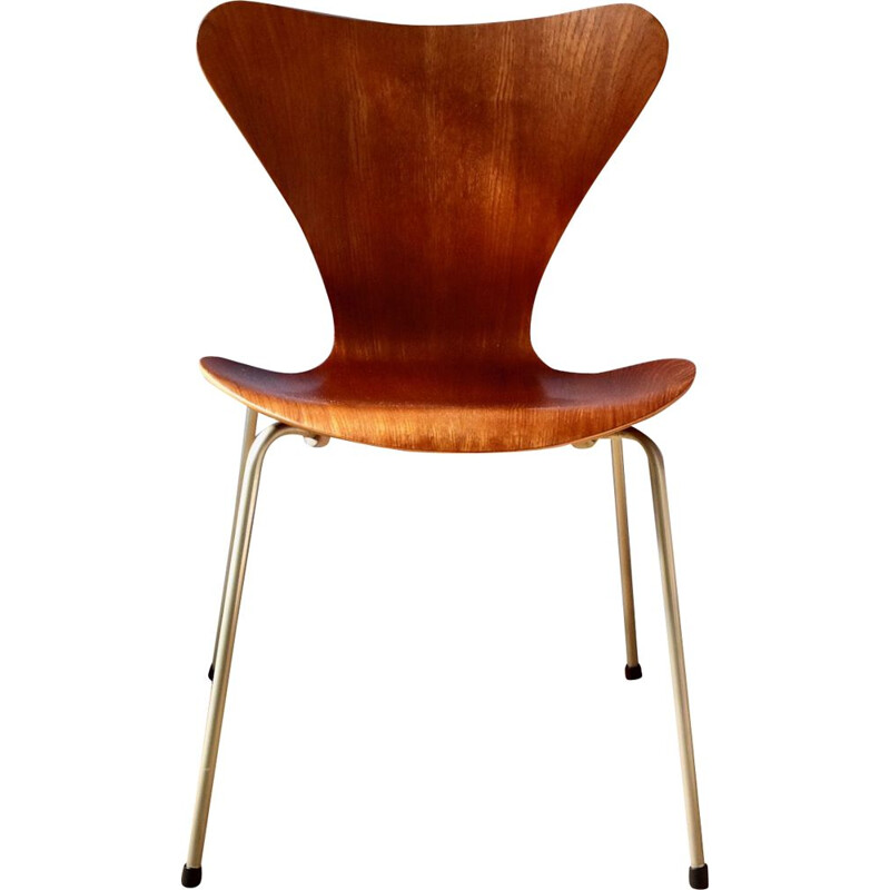 Vintage 3107 dining chair by Arne Jacobsen for Fritz Hansen, Denmark 1960s