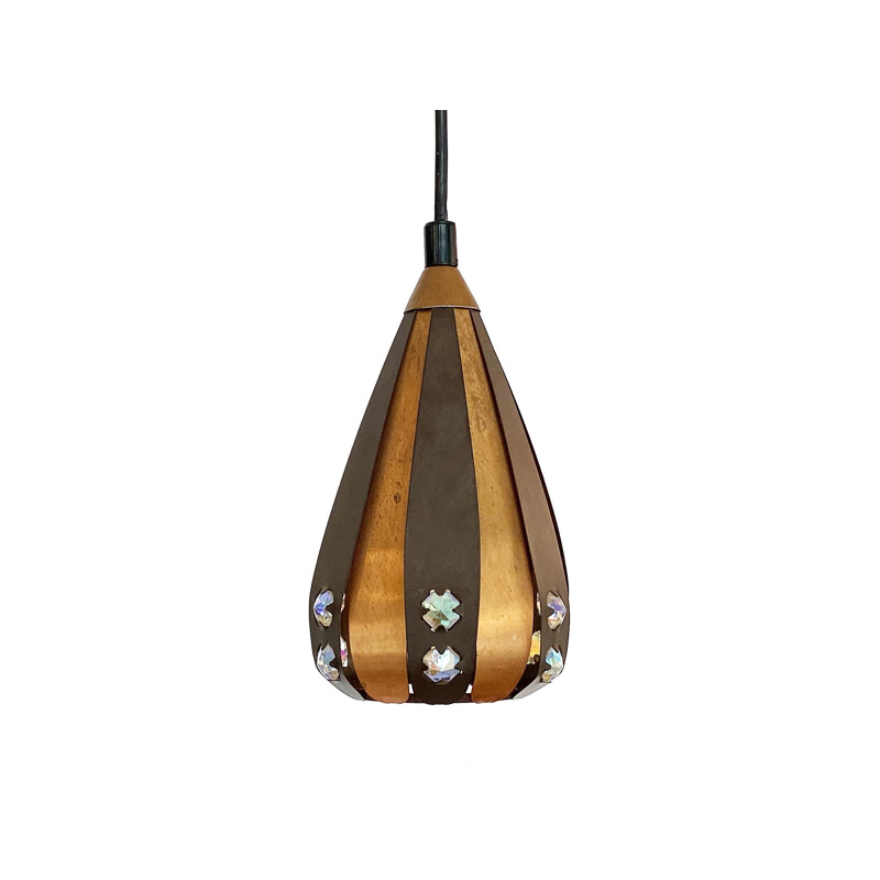 Vintage pendant light Droppen (The drop) by Werner Schou for Coronell Elektro, Denmark 1960s