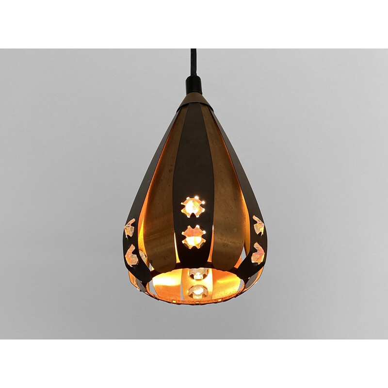 Vintage pendant light Droppen (The drop) by Werner Schou for Coronell Elektro, Denmark 1960s