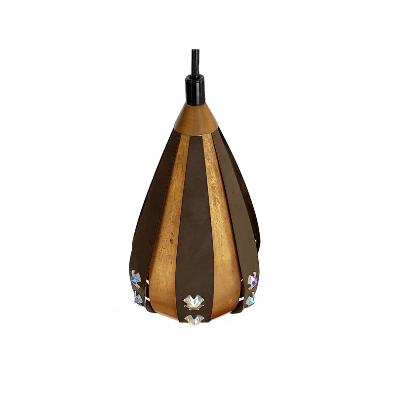 Vintage pendant light Droppen (The drop) by Werner Schou for Coronell Elektro, Denmark 1960s