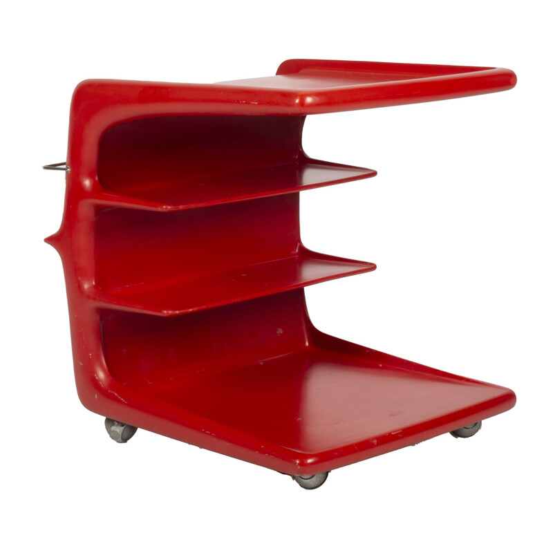 Red space age bar table