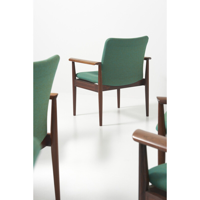 Vintage diplomat chair by Fin Juhl for France & Denmark 1960s