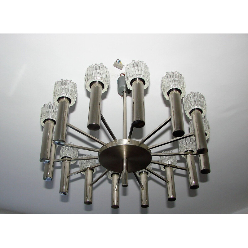 Mid century chandelier by Scolari , 1970s