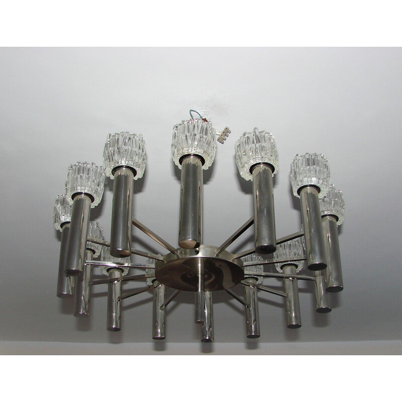 Mid century chandelier by Scolari , 1970s