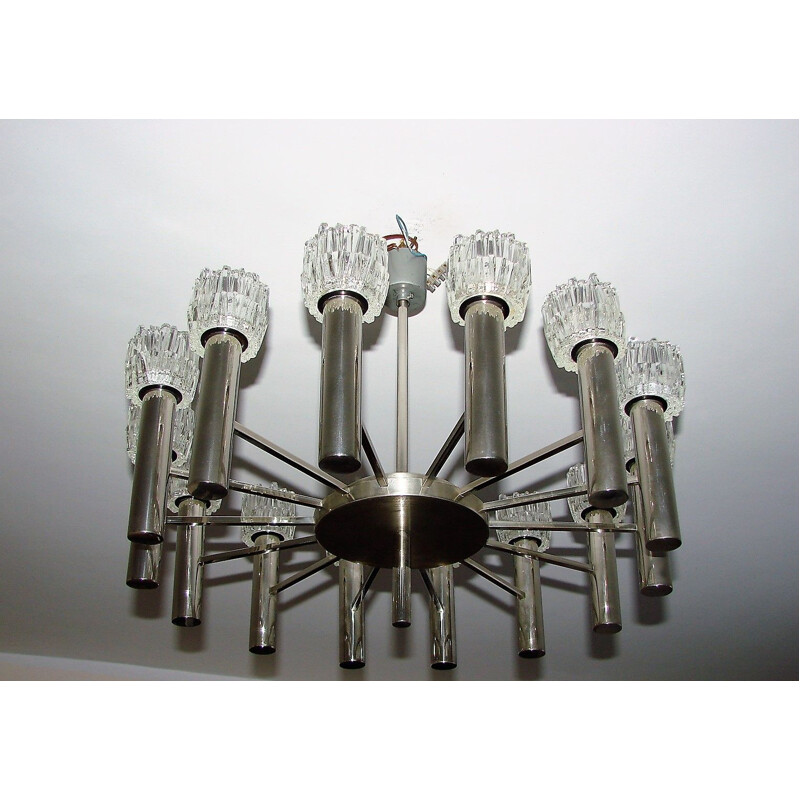 Mid century chandelier by Scolari , 1970s