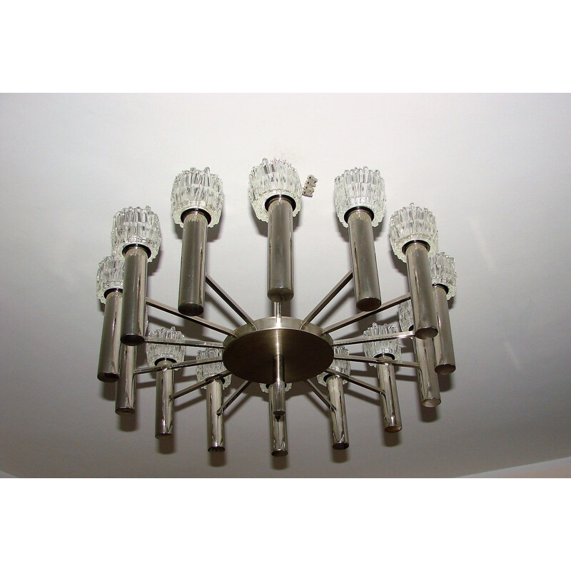 Mid century chandelier by Scolari , 1970s