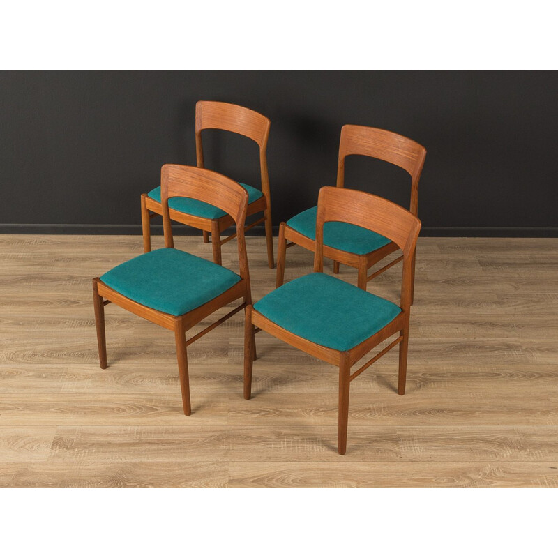 Set of 4 dining chairs vintage by K.S.Møbler, Denmark 1960s
