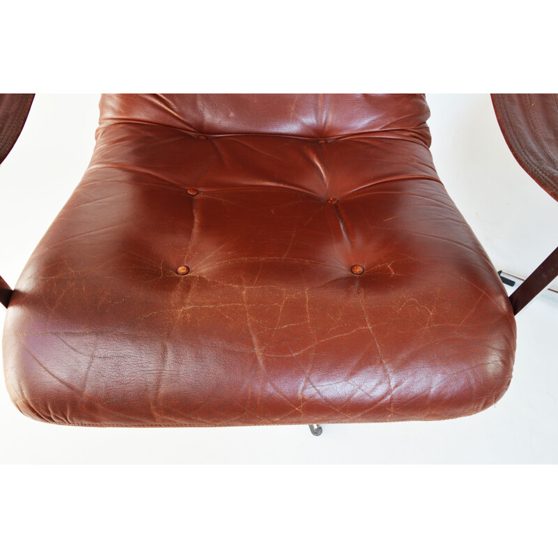 Vintage armchair with a footrest by G. Harcourt for Artifort, Netherlands 1970s