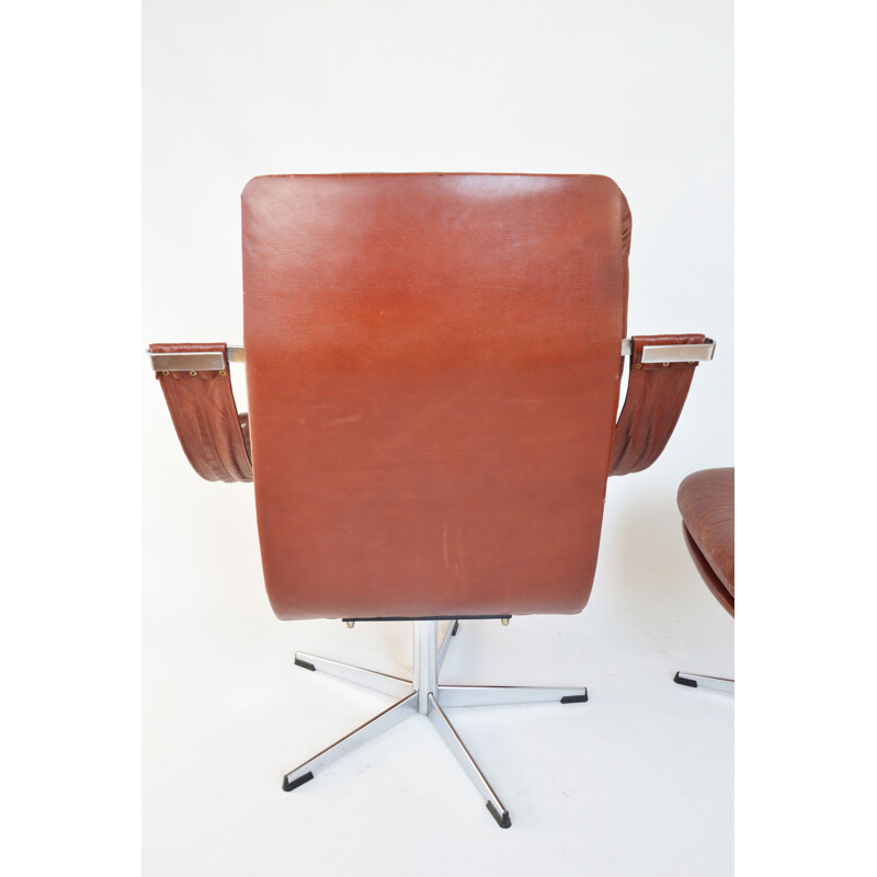 Vintage armchair with a footrest by G. Harcourt for Artifort, Netherlands 1970s