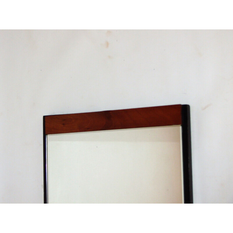 Mi century mirror in teak frame, 1960s