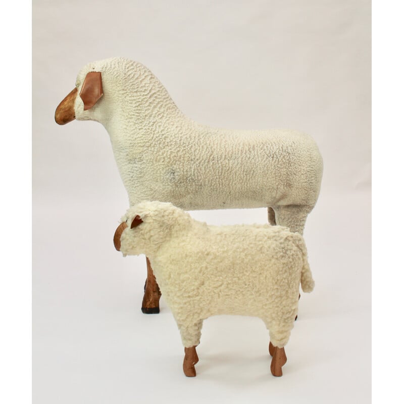 Pair of sheep vintage by Hans-Peter Krafft for Meier