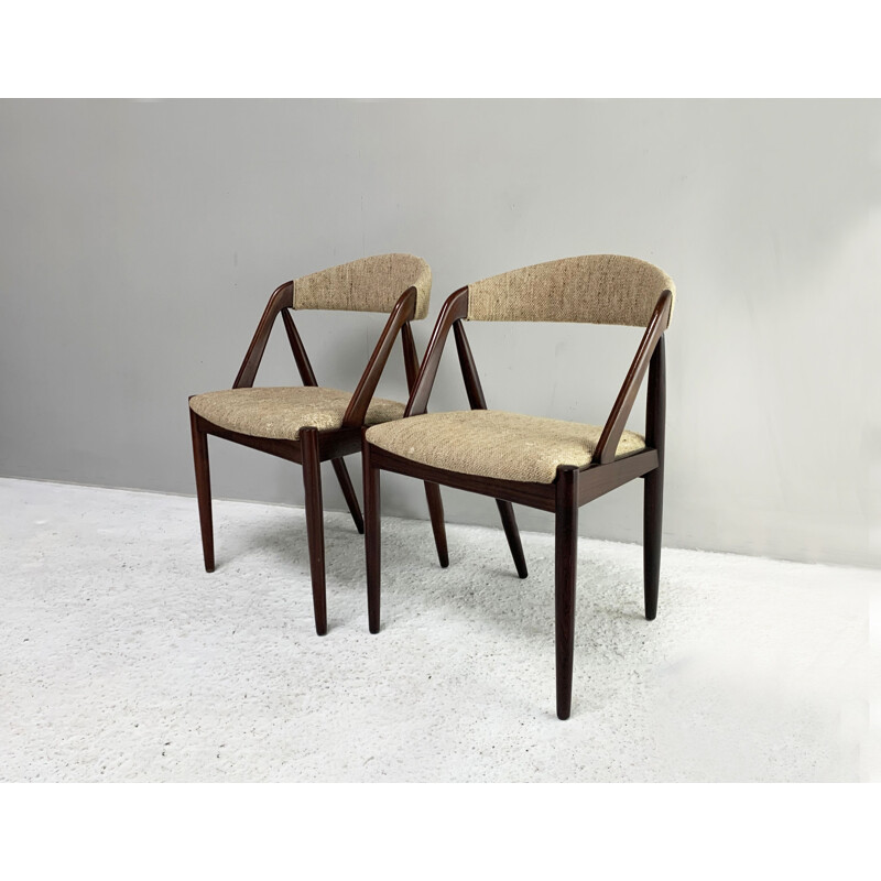 Pair of mid century  no 31 dining chair by Kai Kristiansen for Schou Andersen, 1960s